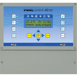 Панель управления фильтрацией и нагревом OSF Pool-control-PC-40.net, 220В/380В, 3кВт — Жемчужина
