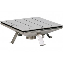 Плато аэромассажное 400х400 (плёнка) G2" (внутр.) нерж. AISI-304 — Жемчужина