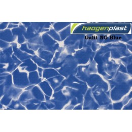 Пленка ПВХ 1,65х25,00м "Haogenplast", Galit NG Blue/Blue Sparks , мрамор — Жемчужина