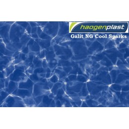 Пленка ПВХ 1,65х25,00м "Haogenplast", Galit NG Cool Sparks , темный мрамор — Жемчужина