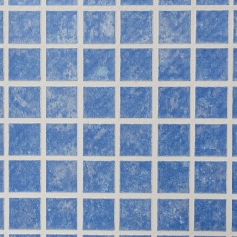 Пленка ПВХ 1,65х25,00м "Haogenplast Matrix", Blue-3D, синяя мозайка-3D