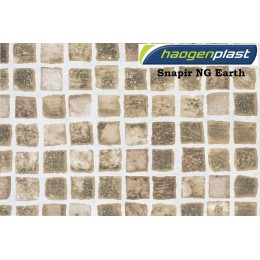 Пленка ПВХ 1,65х25,00м "Haogenplast", Snapir NG Earth, бежевая мозайка — Жемчужина