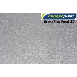 Пленка ПВХ 1,65х25,00м "Haogenplast StoneFlex", Pear-3D, перламутровый-3D — Жемчужина