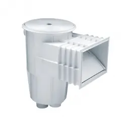 Скиммер из ABS-пластика, 15 л. cо стандарт. раструбом, подкл.внутр. 2"-1½", плитка — Жемчужина