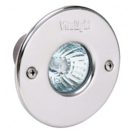 Светильник галоген.Vitalight 50Вт,12В, накладка AISI-316L, корпус RG-бронза, бетон, каб. 2м — Жемчужина