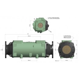 Теплообменник разборный BOWMAN 960кВт, трубки титан/ 5118-3T/ — Жемчужина