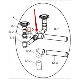 Тройник 2" для распределительной системы фильтров KS750-KS1200, HKA /02-0605/ — Жемчужина