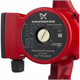 Циркуляционный насос для перекачки теплоносителя Grundfos UPS25-60 180 G1",1x230 с накидными гайками — Жемчужина