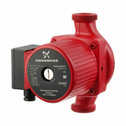 Циркуляционный насос для перекачки теплоносителя Grundfos UPS25-80 180 G1",1x230 с накидными гайками — Жемчужина