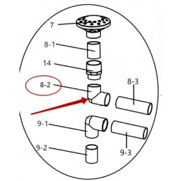 Угол с резьбой 1.5" для распределительной системы /02-0515/ — Жемчужина